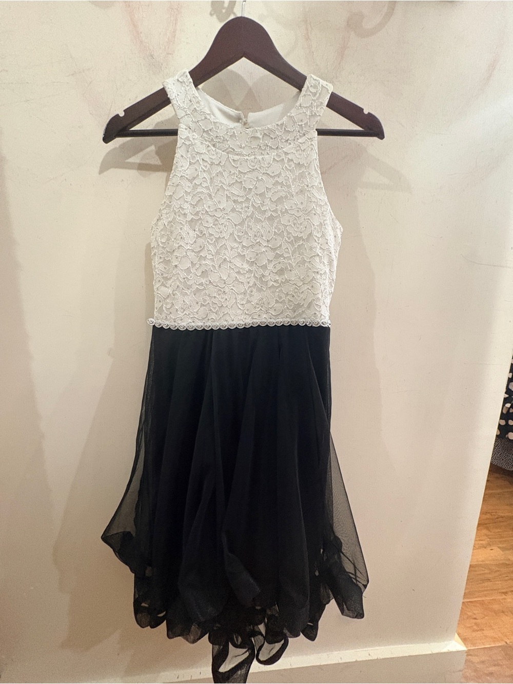 Speechless Black & White Lace Party Dress for Girls
